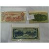 Image 2 : CANADIAN FIVE DOLLAR AND TWO DOLLAR BILLS AND SHINPLASTER