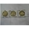 Image 1 : THREE CANADIAN SILVER DOLLARS