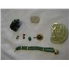 Image 2 : LOT OF JADE JEWELLRY