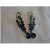 Image 2 : TWO STERLING BRACELETS AND RHINESTONE EARRINGS