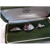 Image 3 : BLUE SAPHIRE STONE PENDANT NECKLACE AND THREE VINTAGE STERLING RINGS