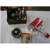 Image 1 : VINTAGE HEAD MASSAGER, FLASHLIGHT, AND FISHING REEL