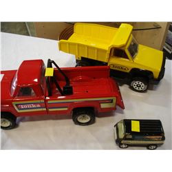 THREE TONKA TRUCKS
