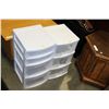 Image 2 : TWO 3 DRAWER PLASTIC ORGANIZERS