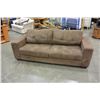 Image 1 : BROWN MICROFIBER SOFA