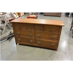 8 DRAWER OAK DRESSER