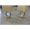 Image 2 : PAIR OF SMALL GOLD TABLE LAMPS