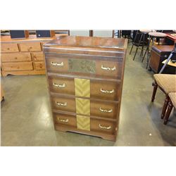 4 DRAWER VINTAGE HIGHBOY DRESSER