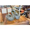 Image 1 : 2 BRASS DUCK PLANTERS