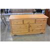 Image 1 : PINE 7 DRAWER DRESSER AND 2 DRAWER NIGHTSTAND