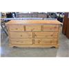 Image 2 : PINE 7 DRAWER DRESSER AND 2 DRAWER NIGHTSTAND