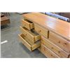 Image 3 : PINE 7 DRAWER DRESSER AND 2 DRAWER NIGHTSTAND
