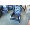 Image 2 : NEW ASHLEY ESPRESSO ACCENT CHAIR, CONTEMPORARY TUFTED DESIGN WITH NAILHEAD RETAIL $999