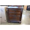 Image 7 : NEW ASHLEY SIGNATURE DESIGN KING SIZE PANEL BEDFRAME WITH PAIR OF NIGHSTANDS, RETAIL $1576L $1576TAN