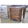 Image 10 : NEW ASHLEY SIGNATURE DESIGN KING SIZE POSTER BEDFRAME, MEDIUM BROWN CHERRY STAIN, AND PAIR OF 3 DRAW