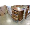 Image 11 : NEW ASHLEY SIGNATURE DESIGN KING SIZE POSTER BEDFRAME, MEDIUM BROWN CHERRY STAIN, AND PAIR OF 3 DRAW