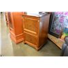 Image 2 : TWO DRAWER MAHOGANY FINISH FILE CABINET