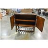 Image 4 : MODERN CABINET W/ LEATHER STRAPS