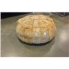 Image 2 : LEATHER EYPTIAN MOTIF LEATHER HASSOCK
