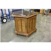 Image 2 : MAPLE GLASS TOP ENDTABLE