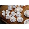 Image 2 : LAVENDER ROSE ROYAL ALBERT CHINA 6 PLACE SETTING, 5 CUP AND SAUCERS, COFFEE AND TEA POTS WITH TRIVOT