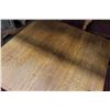 Image 2 : OAK CRANK DINING TABLE W/ CARVED LEGS AND 6 CHAIRS