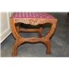 Image 9 : OAK CRANK DINING TABLE W/ CARVED LEGS AND 6 CHAIRS