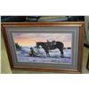 Image 1 : AT COX FRAMED WESTERN PRINT