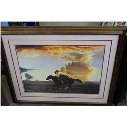 AT COX FRAMED WESTERN PICTURE