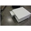 Image 1 : WHITE ROLLING COFFEE TABLE