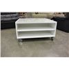 Image 3 : WHITE ROLLING COFFEE TABLE