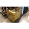 Image 2 : STAINLESS AUTOMATIC LID WASTE BIN AND BRASS LINED WOOD BOX