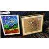 Image 2 : LET WATCHING THE STORM BLOW AWAY, EAGLE SHADOW BOX, NATIVE SKIN, AND BIRD PICTURE