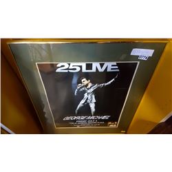 GEORGE MICHAEL 25 LIVE TOUR GENERAL MOTORS PLACE FRAMED ADVERT