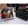 Image 1 : BOX OF DECORATIVE HOUSEHOLD ITEMS AND PIXMA PRINTER