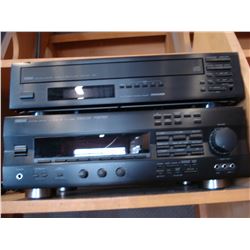 YAMAHA RECIEVER AND CD PLAYER