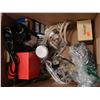 Image 2 : CRATE OF KIDS TOYS, LIGHT BULBS, AND BOX OF ESTATE GOODS