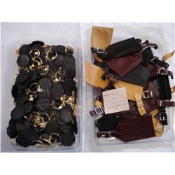 2 TRAYS OF LUGGAGE TAGS