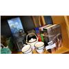 Image 1 : EASTERN TEA SET, JEWELRY BOX, HURRICANE LANTERNS HARRY POTTER BOOKS AND BRAUN MULTI HAND BLENDER