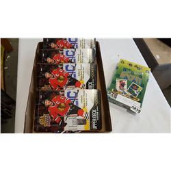 TRAY OF SEALED OPEECHEE CARDS AND LOT OF UPPER DECK