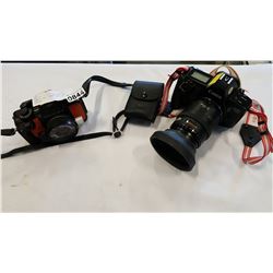 NIKONOS NIKON UNDERWATER CAMERA AND CANON EOS 650 CAMERA