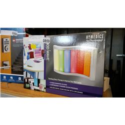 HOMEDICS MOOD WAVE ILLUMINATED COLOR THERAPY LAMP IN BOX