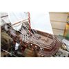 Image 3 : WOODEN MODEL PIRATE SHIP WITH STAND