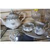 Image 2 : ROYAL ALBERT BONE CHINA TEAPOT AND CREAM AND SUGAR ON TRAY
