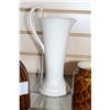 Image 2 : TWO ART GLASS VASES AND PUREBECK ENGLISH PITCHER