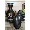 Image 2 : EASTERN CLOISONNE VASES AND VINTAGE METAL BANK