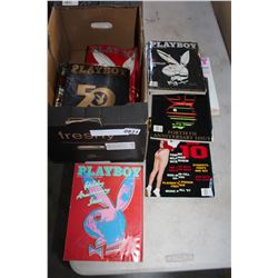 BOX OF PLAYBOY MAGAZINES