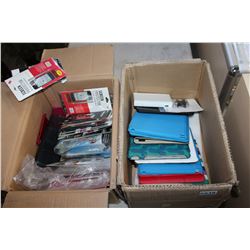 BOX OF TABLET CASES AND SCREEN PROTECTORS