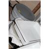 Image 2 : LOT OF IKEA WHITE AND GREY DISHES AND SERVING PIECES