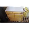 Image 1 : 6.5 BOXES NEW 12 X 24 INCH PORCELAIN OFF WHITE WITH BLACK TEXTURE FLOOR AND WALL TILES, 8 PC/BOX, 16
